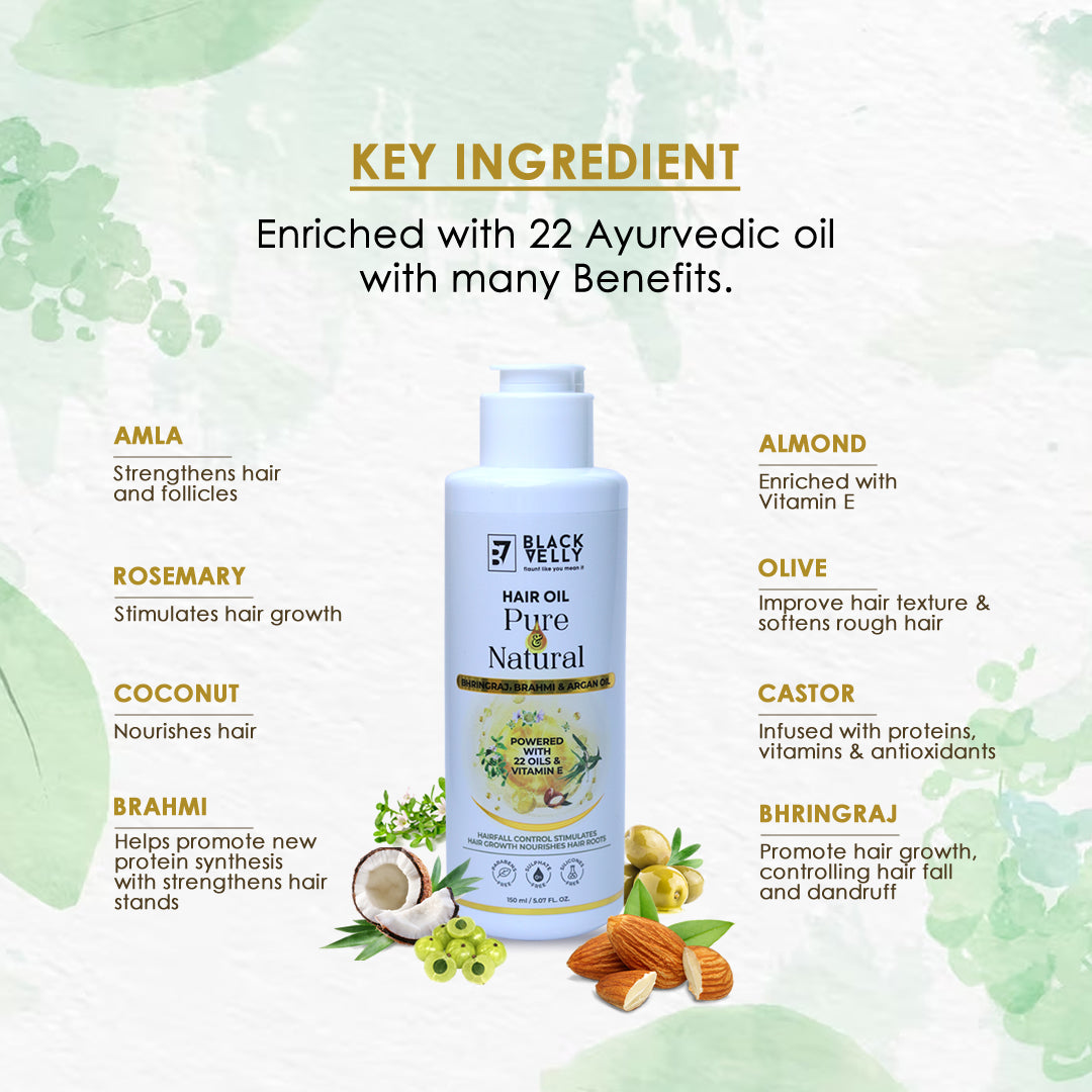 Pure & Natural Hair Oil For Hair Growth - 150ml