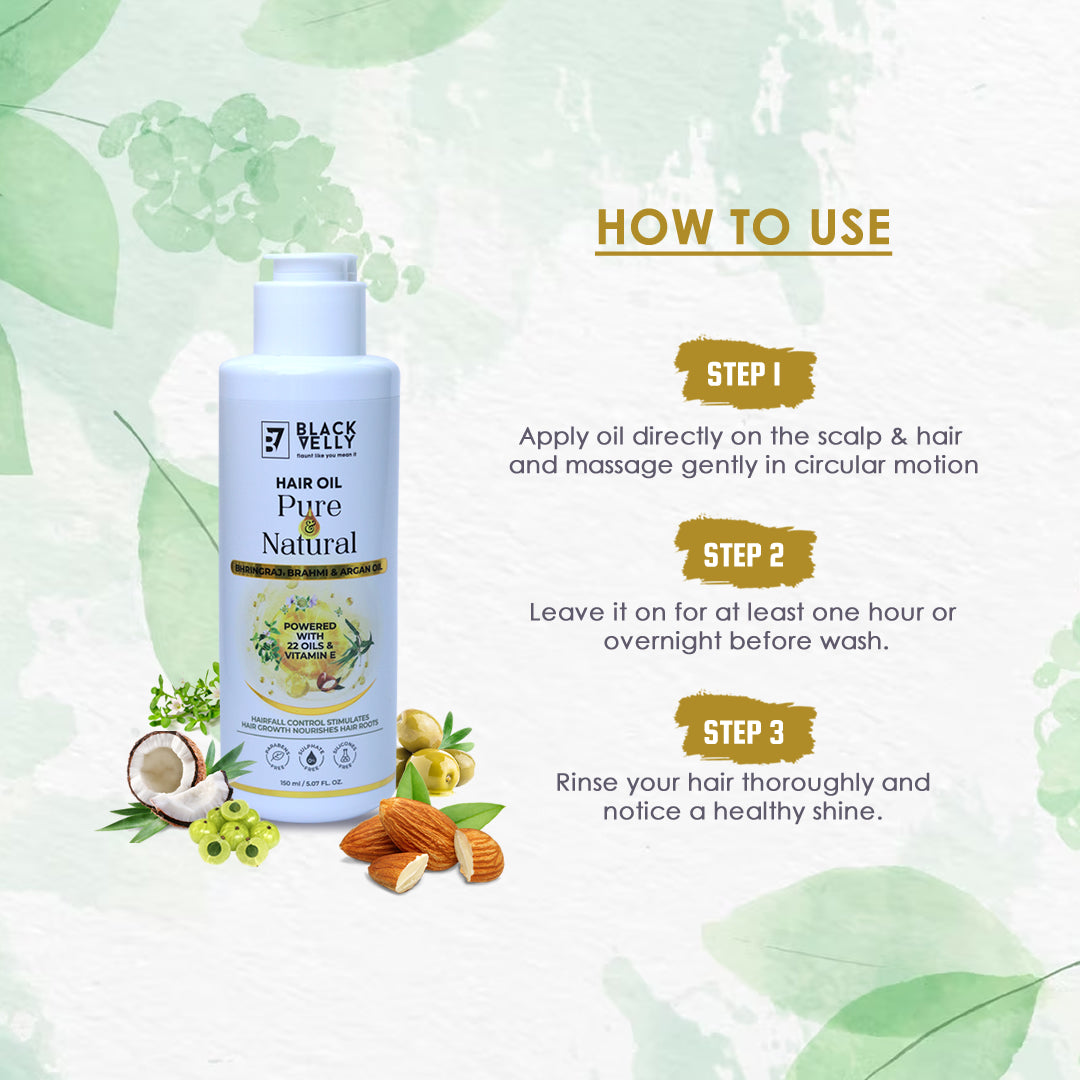 Pure & Natural Hair Oil For Hair Growth - 150ml