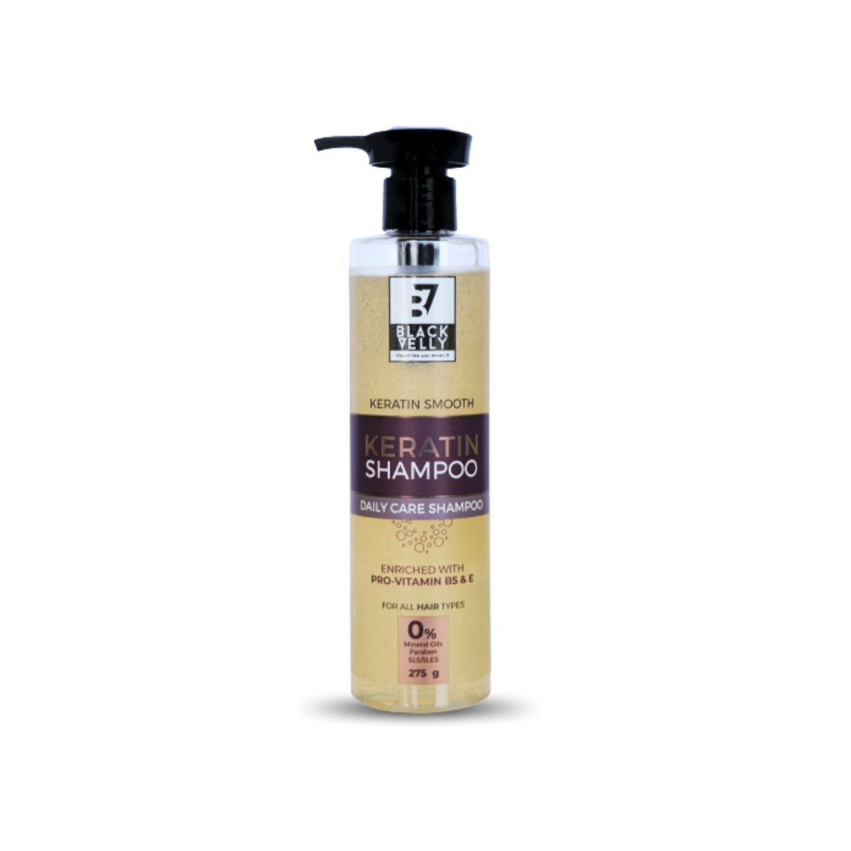 Keratin Smooth Daily Care Shampoo with Pro-Vitamin B5 & E - 275 g