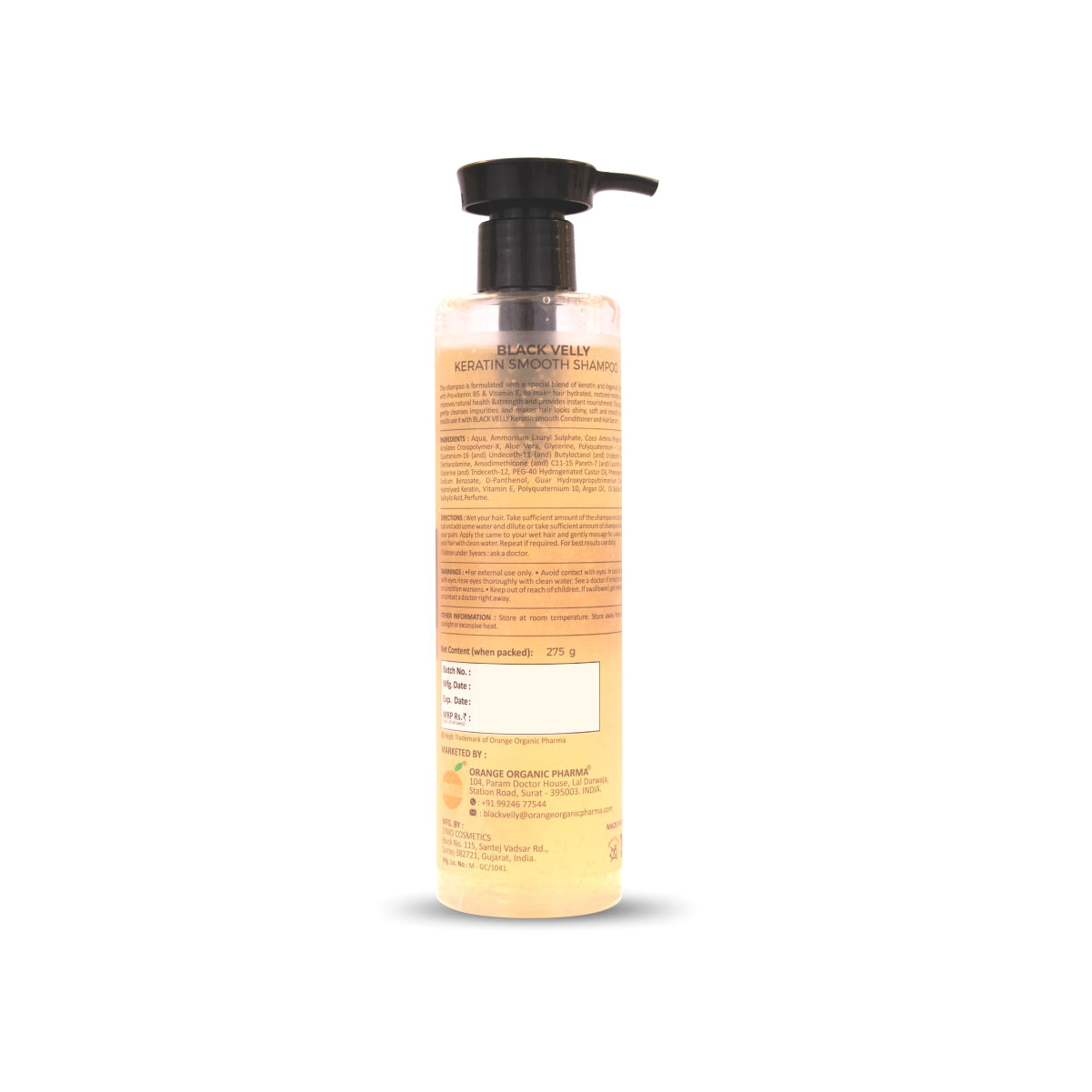 Keratin Smooth Daily Care Shampoo with Pro-Vitamin B5 & E - 275 g