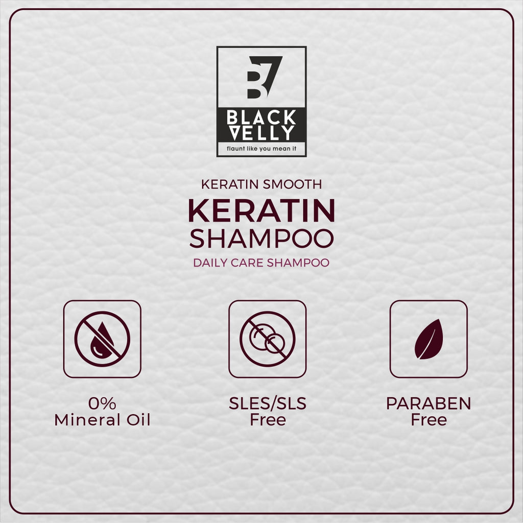 Keratin Smooth Daily Care Shampoo with Pro-Vitamin B5 & E - 275 g