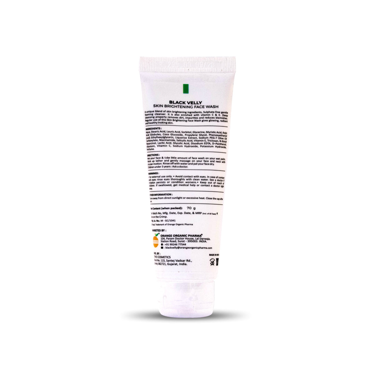 Detoxifying Skin Brightening Face Wash with Vitamin C & E - 70g
