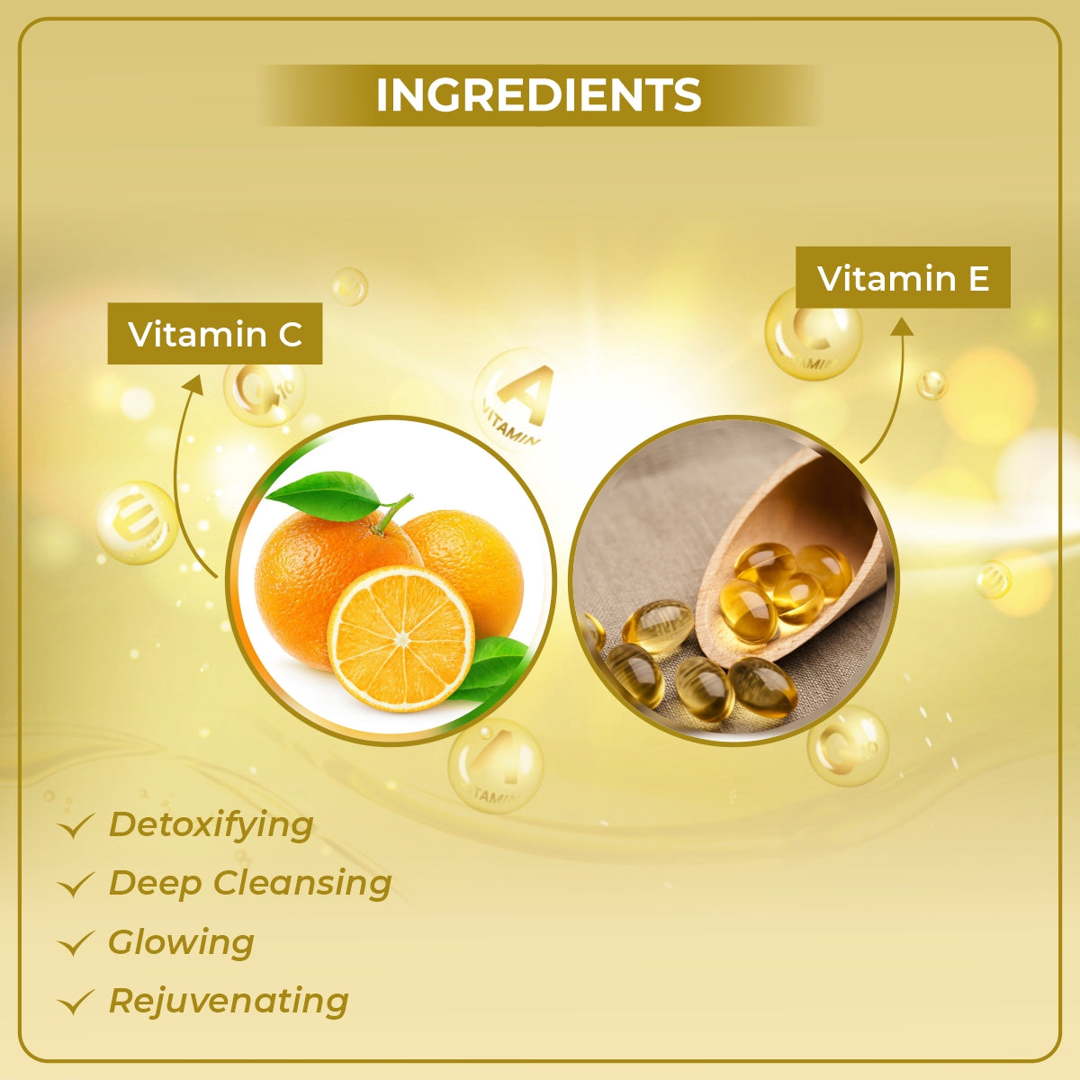 Detoxifying Skin Brightening Face Wash with Vitamin C & E - 70g