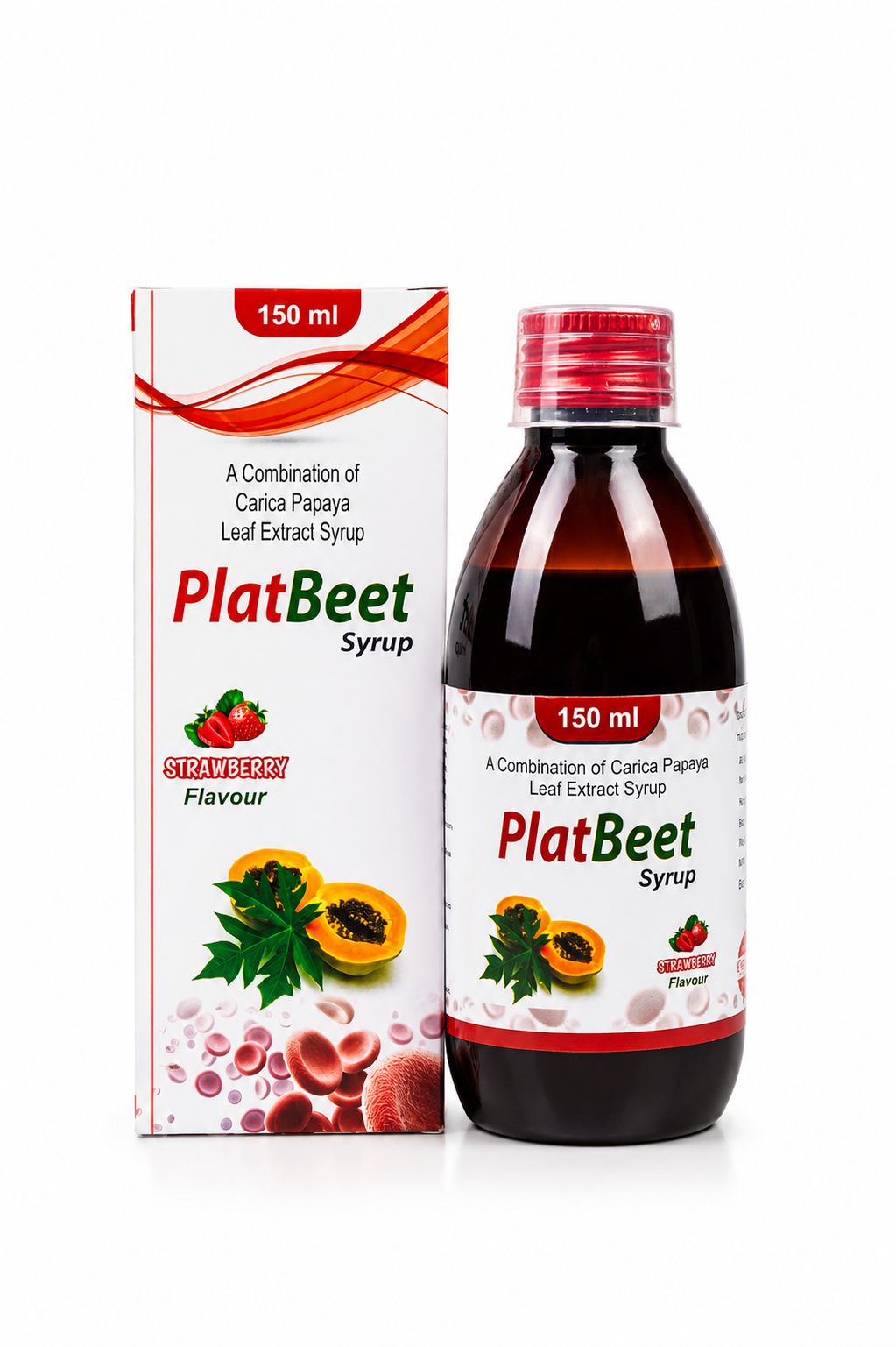 PLATBEET SYRUP ( 150ml ) ( carica papaya leaf )