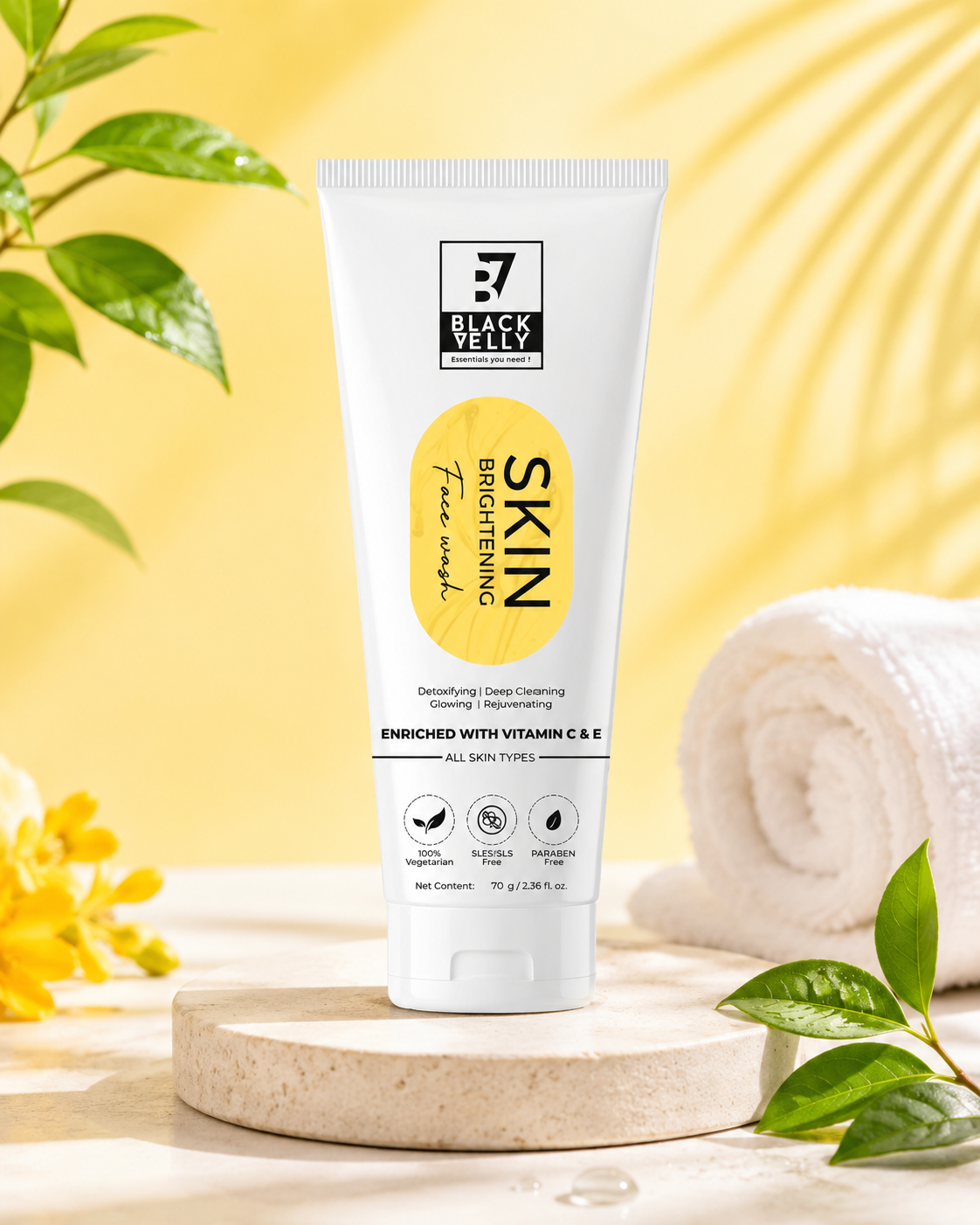 Detoxifying Skin Brightening Face Wash with Vitamin C & E - 70g