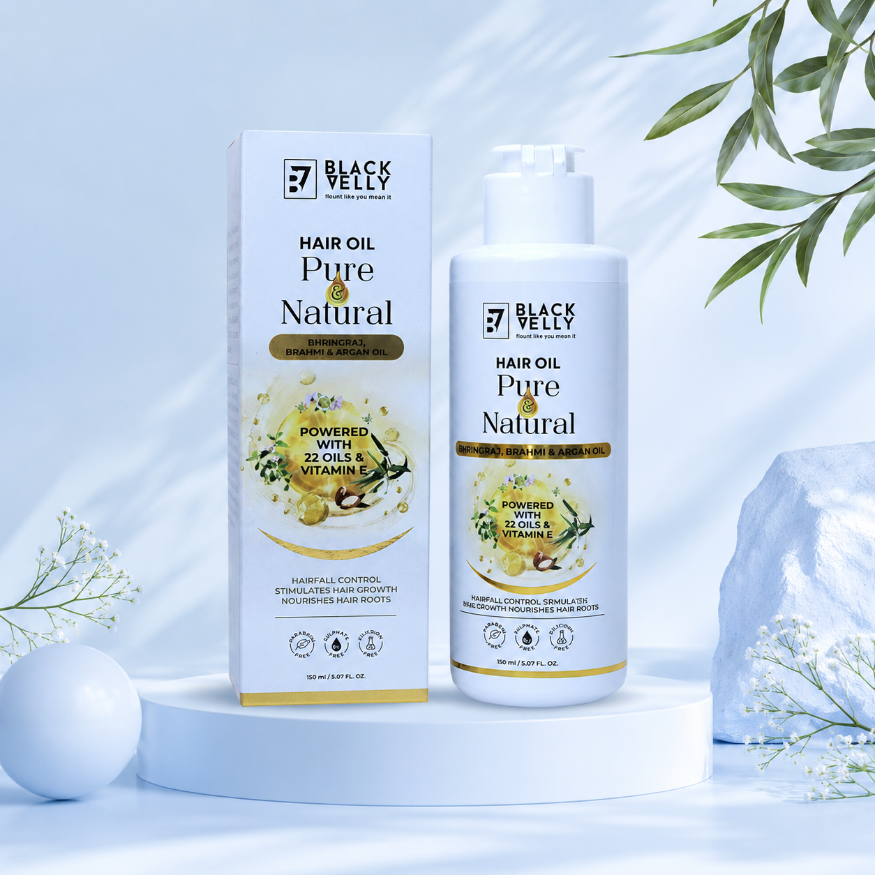 Pure & Natural Hair Oil For Hair Growth - 150ml